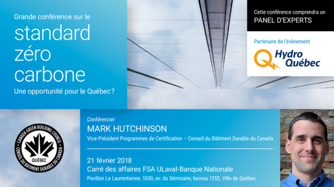 Le standard zéro carbone, une opportunité pour le Québec ?