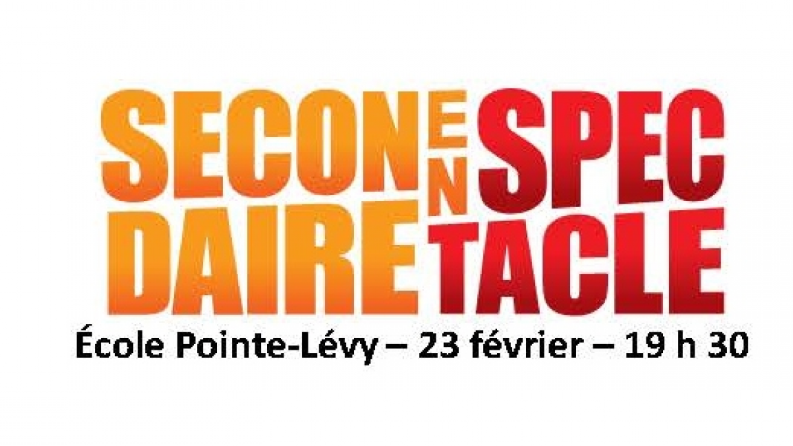 Secondaire en spectacle 2018