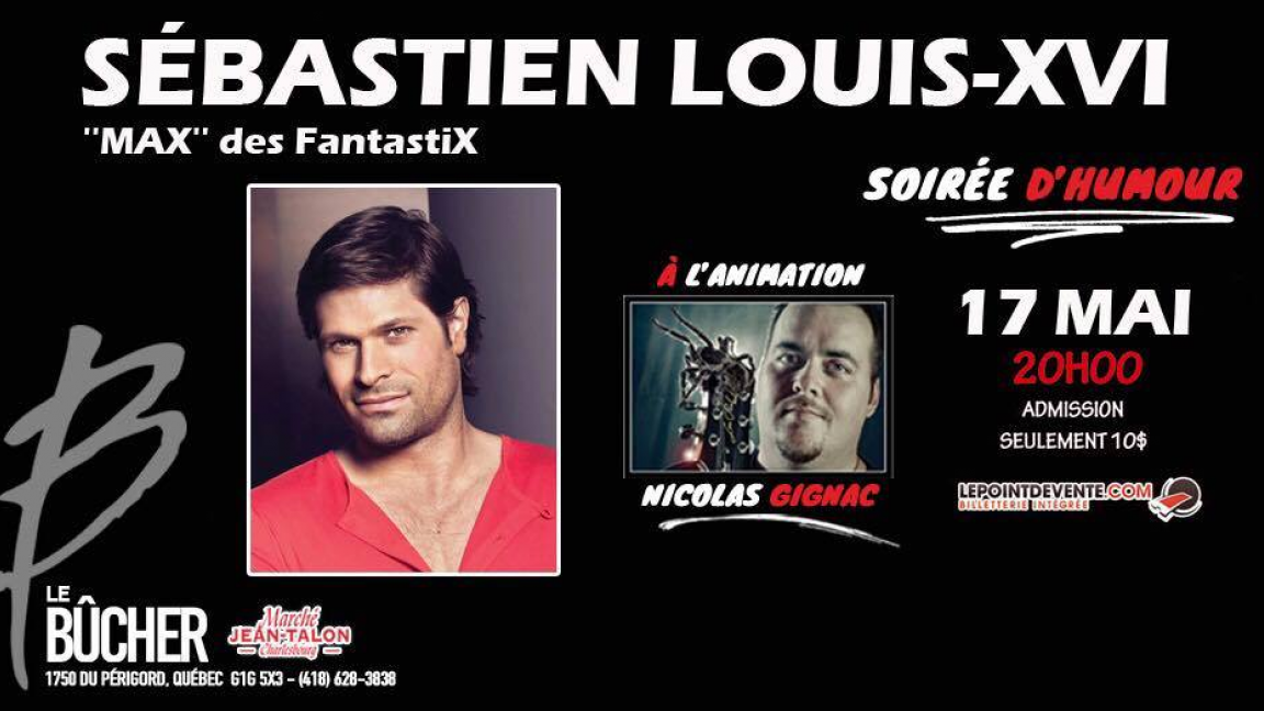 Soirée d'humour avec Sebastien Louis-XVI