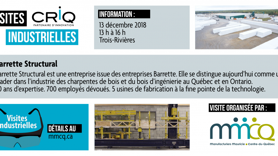 Visite industrielle CRIQ Barrette Structural