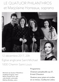 Quatuor Philanthros - Concert français: un accord vin musique