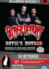 Party d’Halloween avec GUTTER DEMONS & DEVIL’S HOTROD