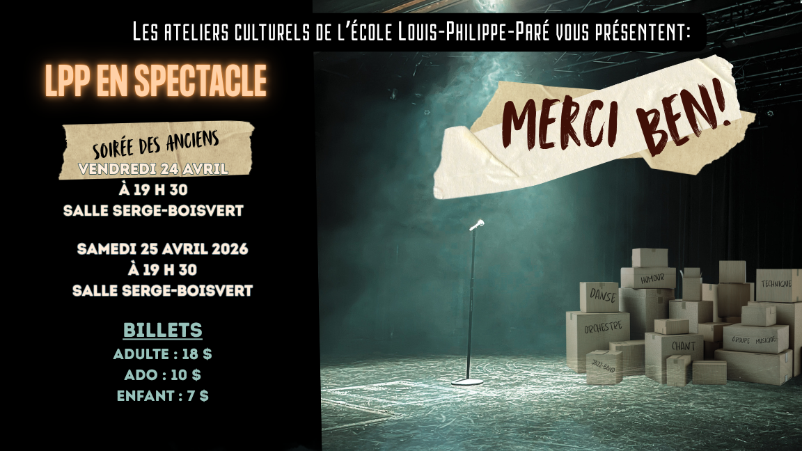 LPP en spectacle 2026