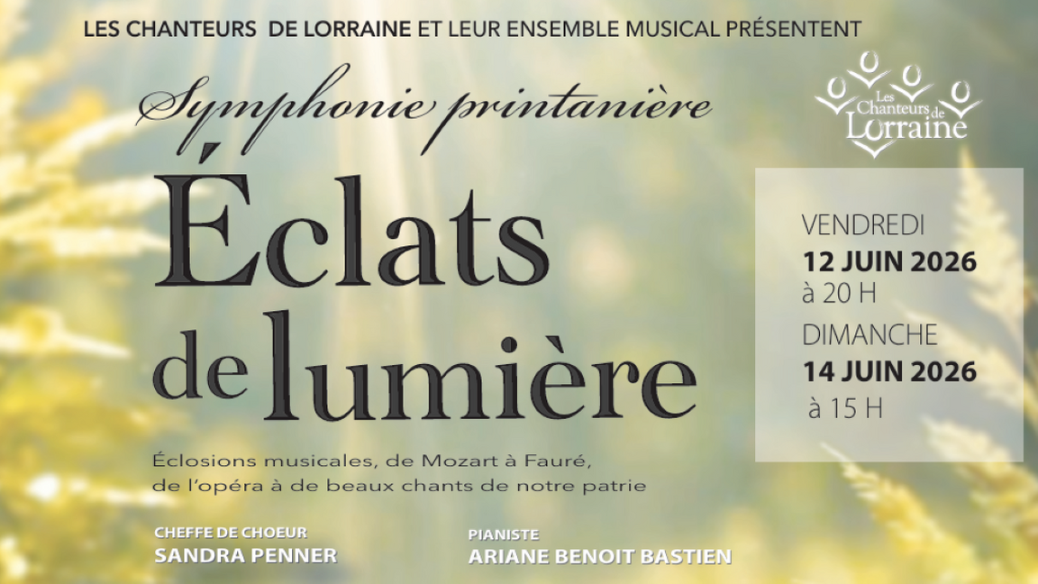 Éclats de lumière, concert choral