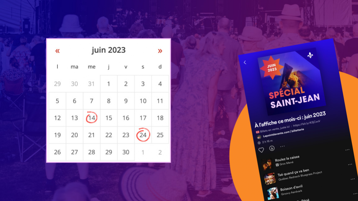 Notre playlist Spotify : À l'affiche ce mois-ci - juin 2023