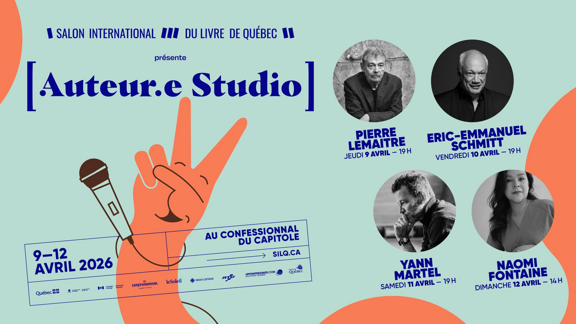Salon international du livre de Québec 2026 - Auteur.e Studio