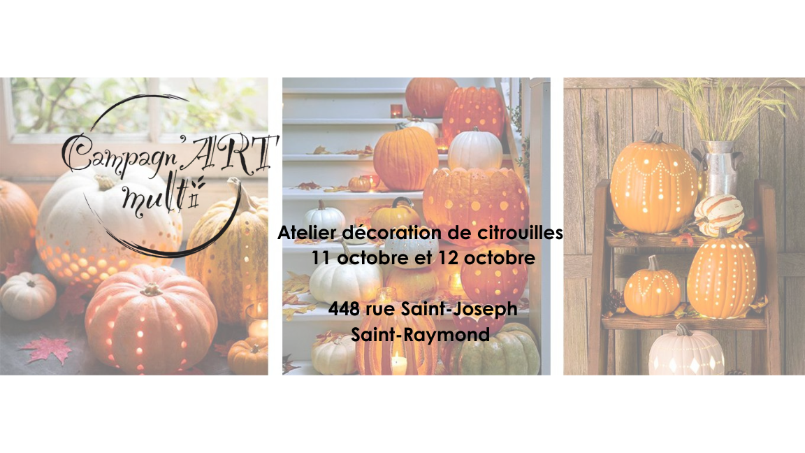 Atelier décoration de citrouilles!