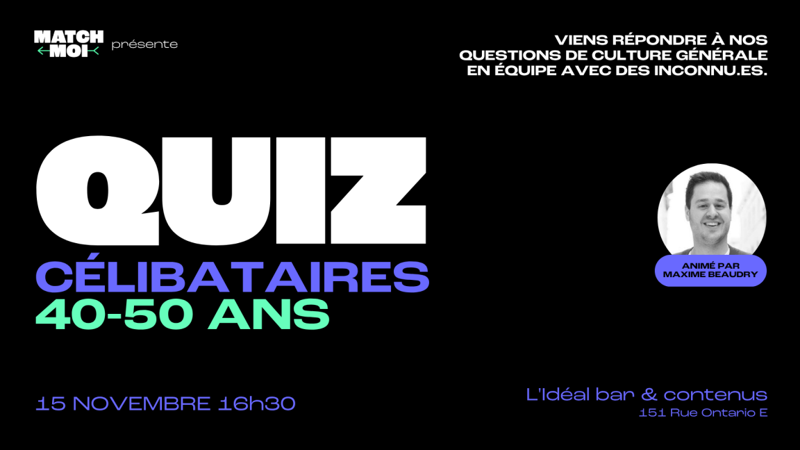 Soirée QUIZ 40-50 ans