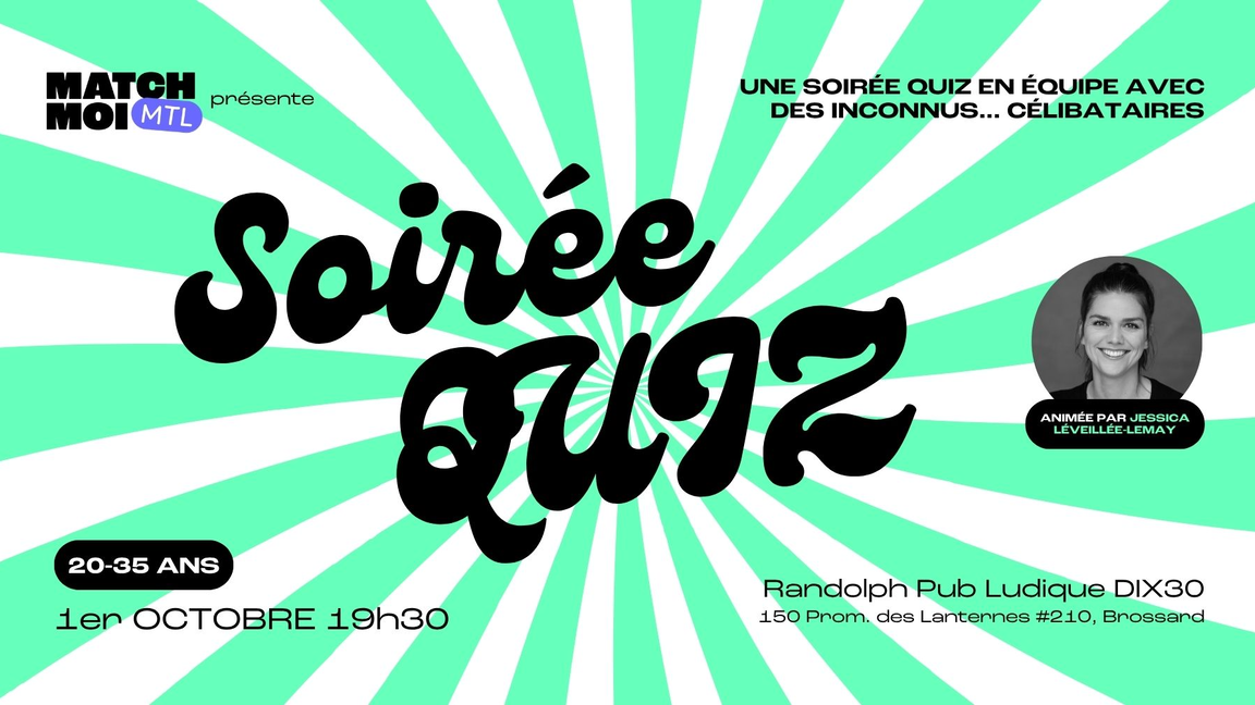 Soirée quiz - On crée les équipes! (20-35 ans)