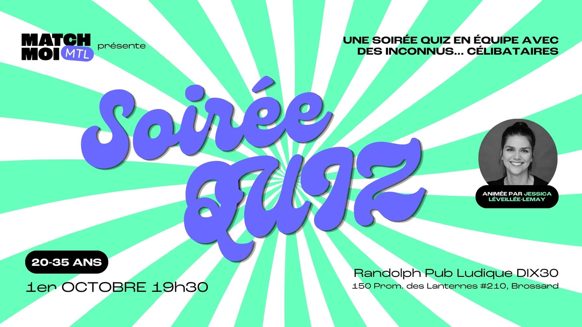 Soirée quiz - On crée les équipes! (20-35 ans)