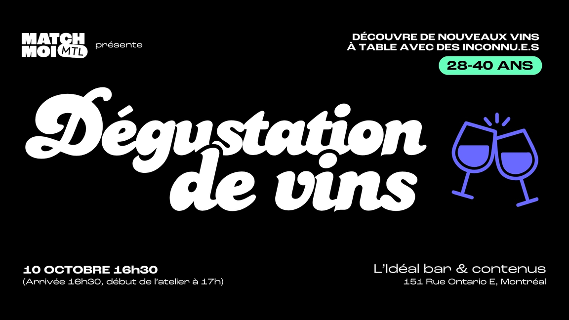 Dégustation de vins / Slow dating - Célibataires 28-40 ans