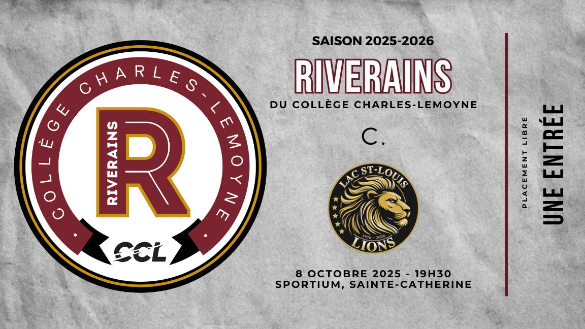 Riverains du Collège Charles-Lemoyne contre Lions du Lac St-Louis