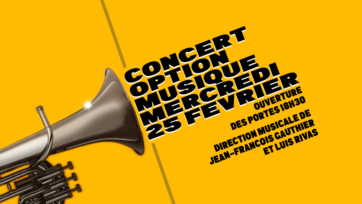 Concert hiver 2026 - Option Musique: Harmonies secondaire 1 à secondaire 5 - école secondaire Saint-Luc