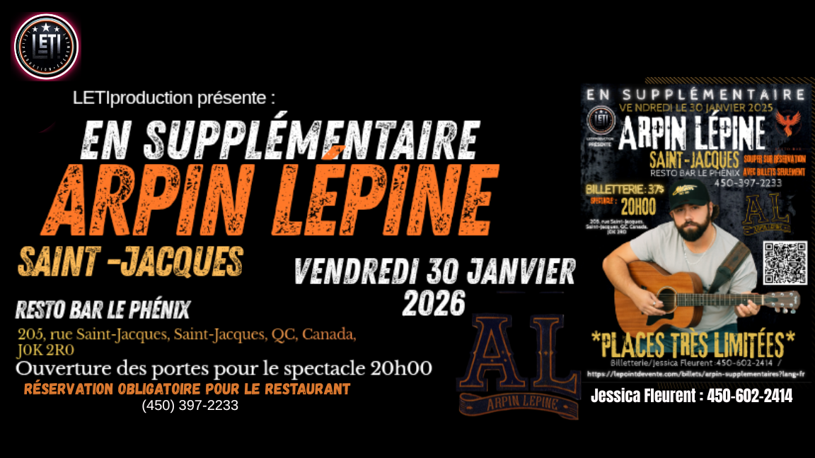 supplémentaire Arpin Lépine Saint-Jacques