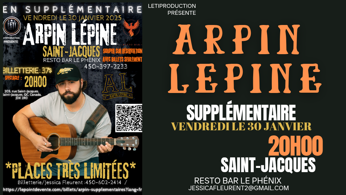 supplémentaire Arpin Lépine Saint-Jacques