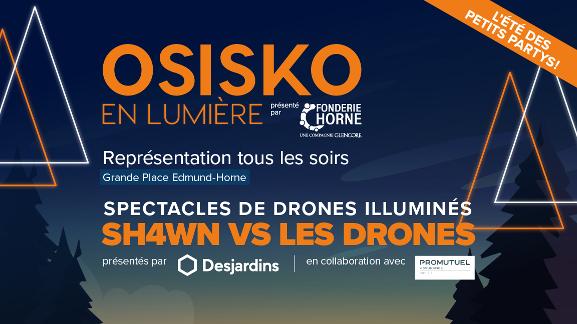 Osisko en Lumière: Les drones