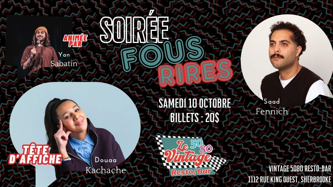 Les Soirées Fous Rires Le Vintage 5080 Resto-Bar
