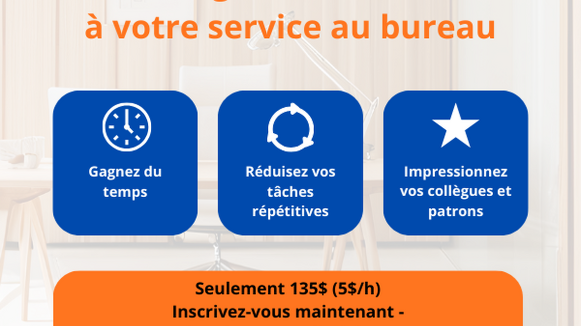 Formation Services Québec : Suite Office, Teams et Copilot