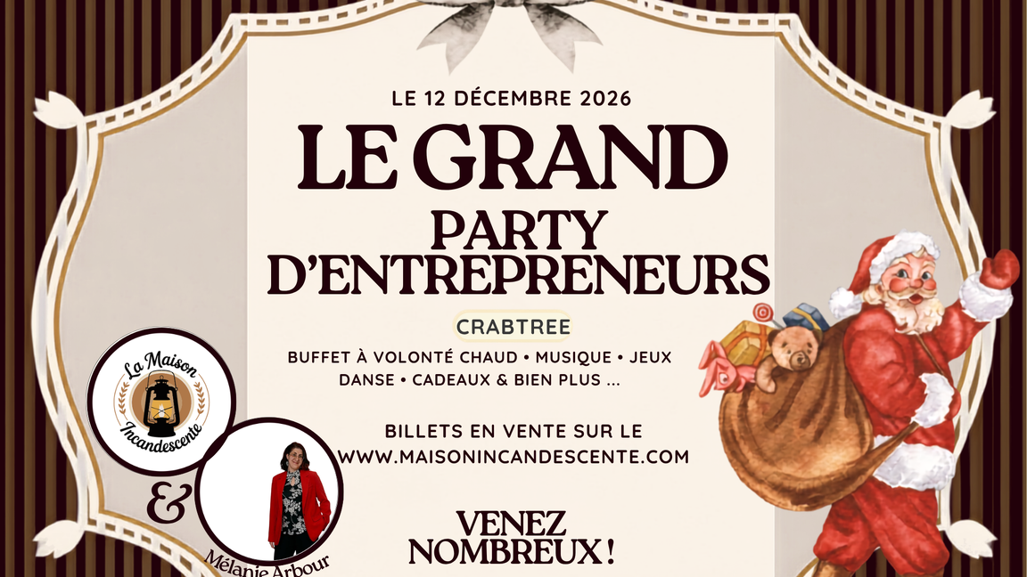 Party de Noël D'entrepreneur(es)