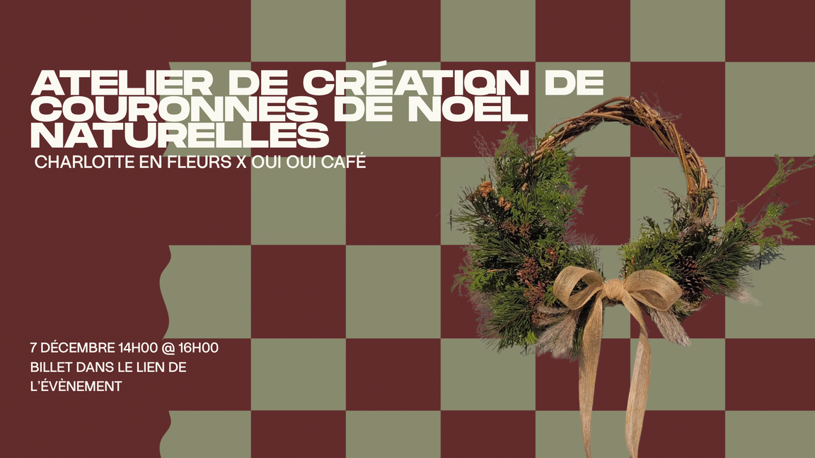 Atelier de création de couronnes de noël
