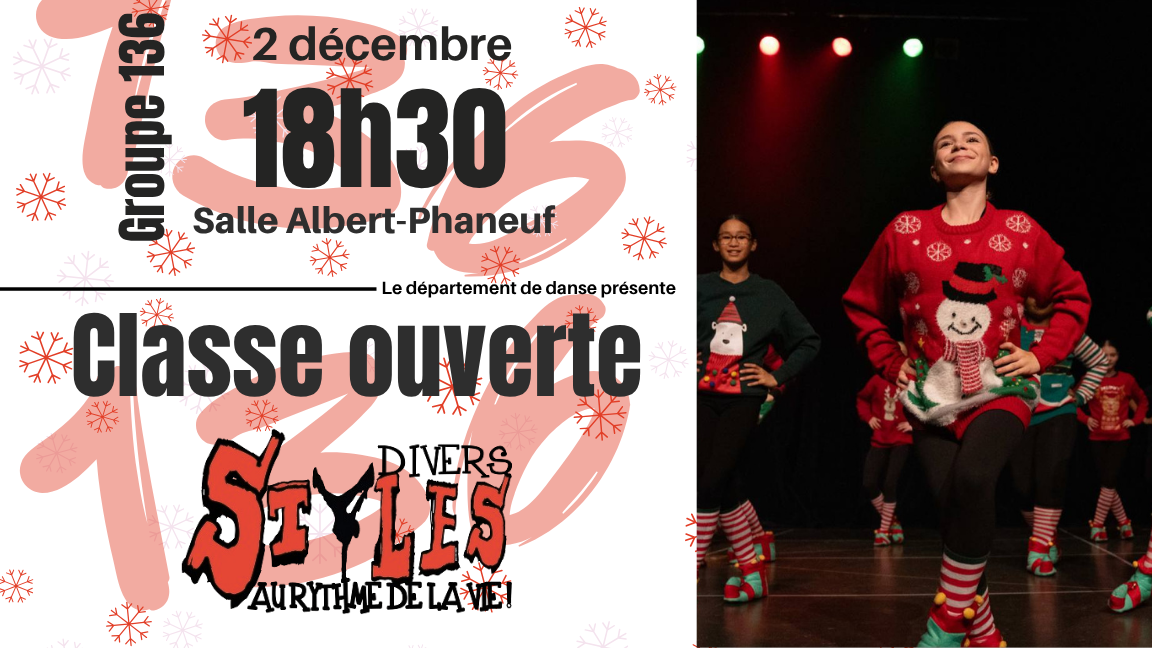 Classe ouverte 1re secondaire gr.136 - 18h30