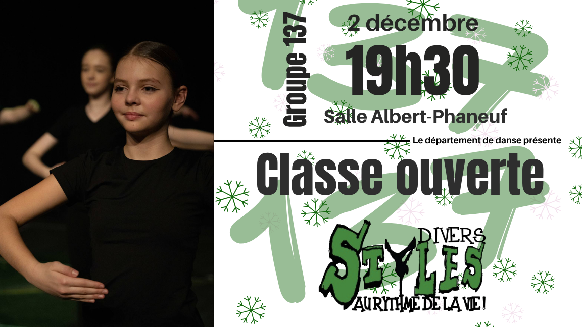 Classe ouverte 1re secondaire gr.137 - 19h30