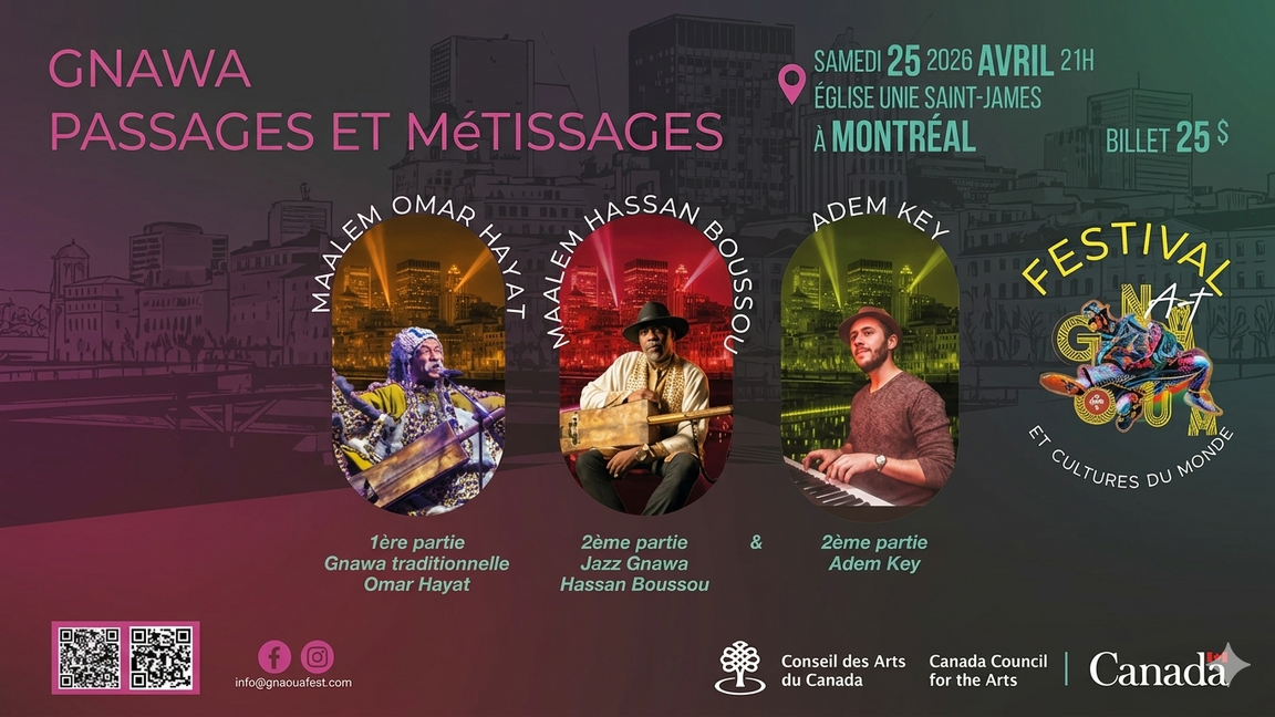 Gnawa, Passages et Métissages - Maalem Omar Hayat • Maalem Hassan Boussou • Adem Key