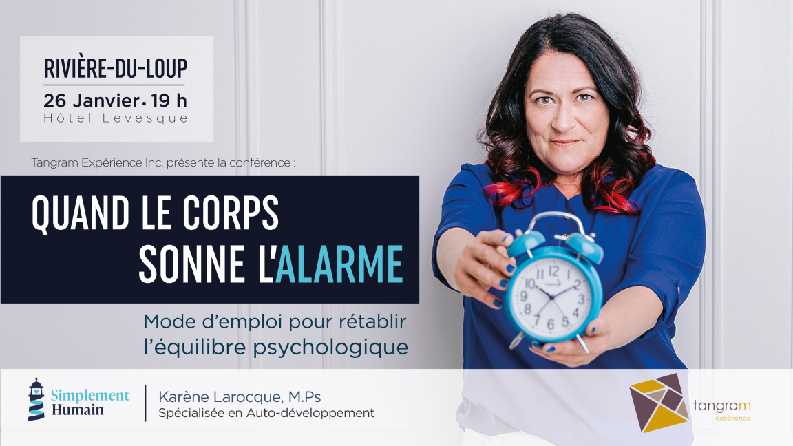 Quand le corps sonne l'alarme - Rivière-du-Loup