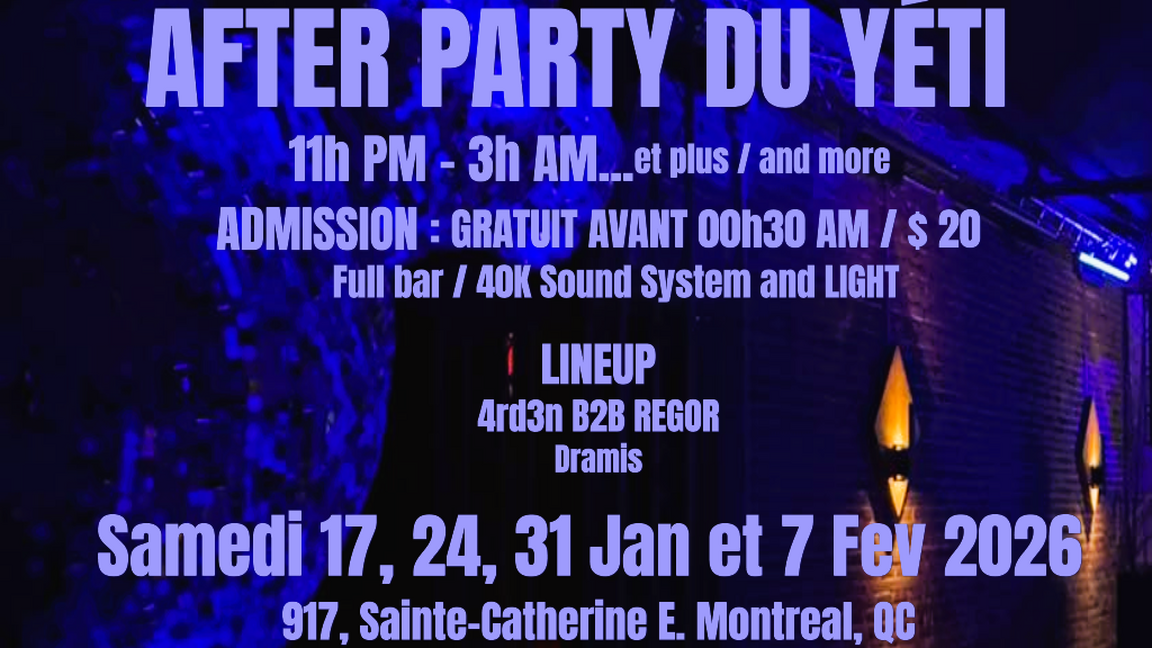 2026-01-17 § AFTER PARTY du YÉTI