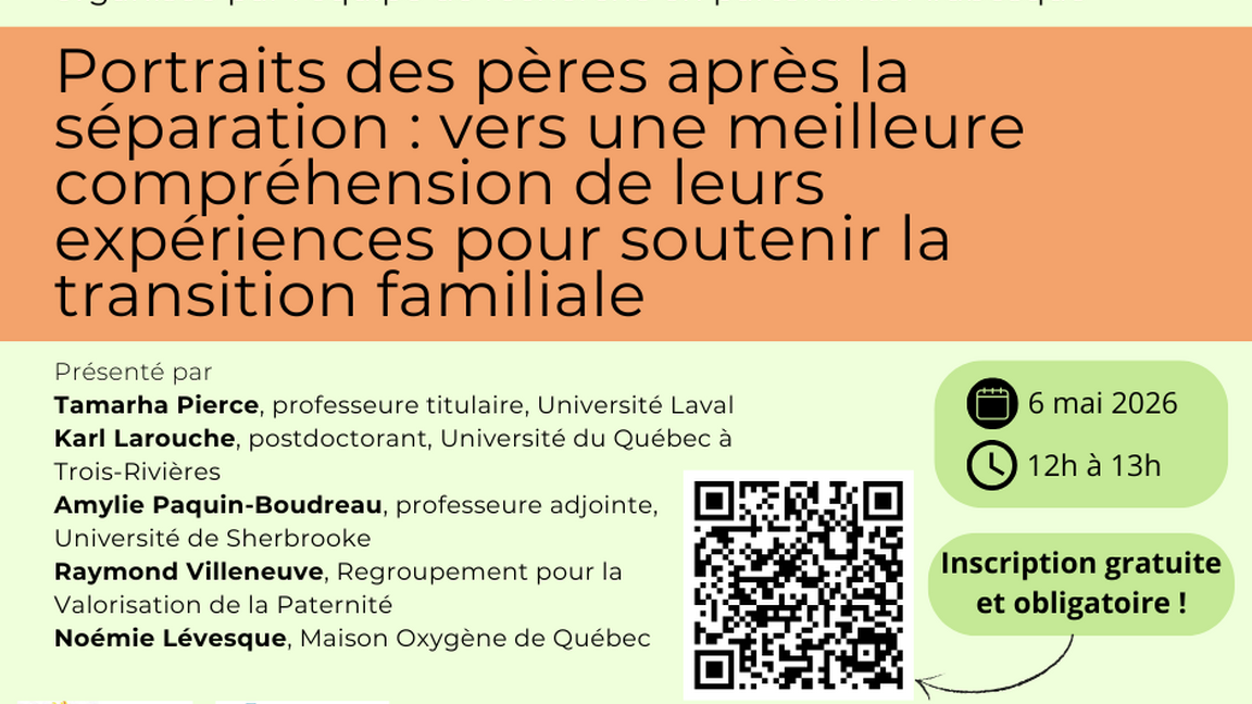 Portraits des pères après la séparation : vers une meilleure compréhension de leurs expériences pour soutenir la transition familiale