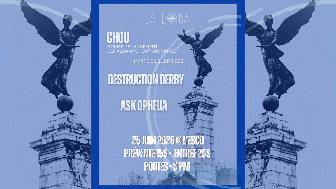CHOU x Destruction Derby x Ask Ophelia