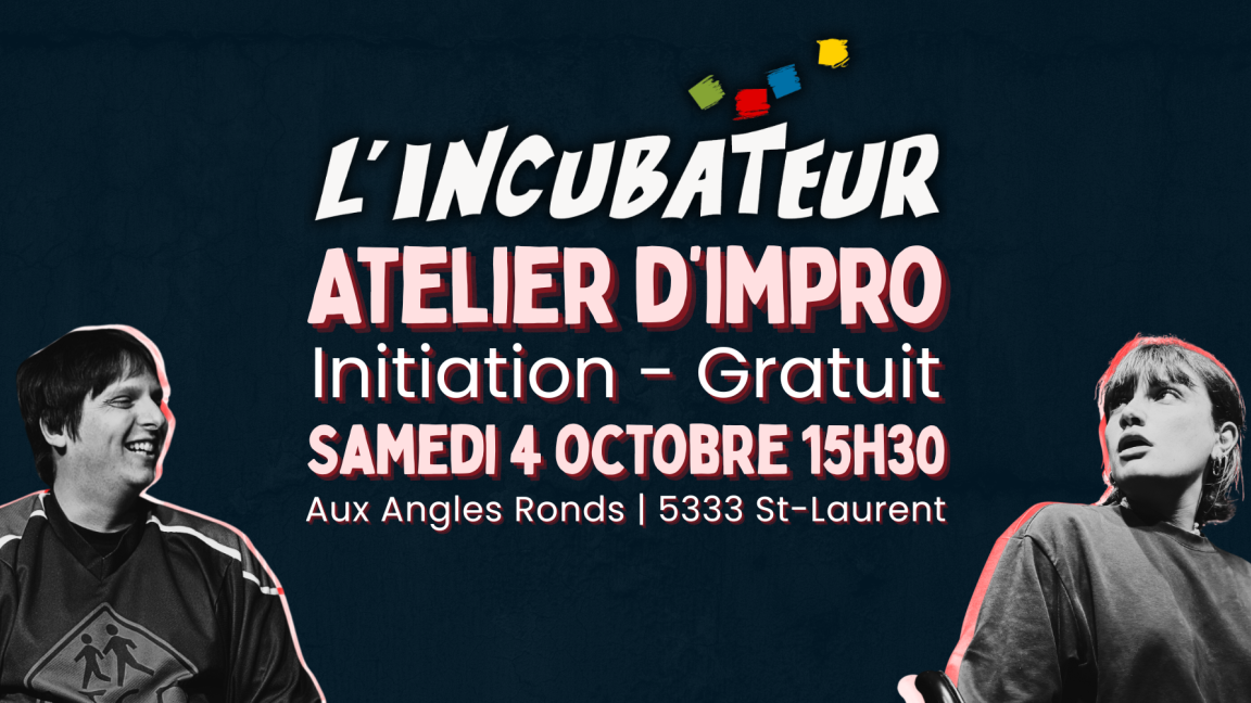 Atelier d'essai à l'improvisation théâtrale - 4 octobre @Aux Angles Ronds [GRATUIT]