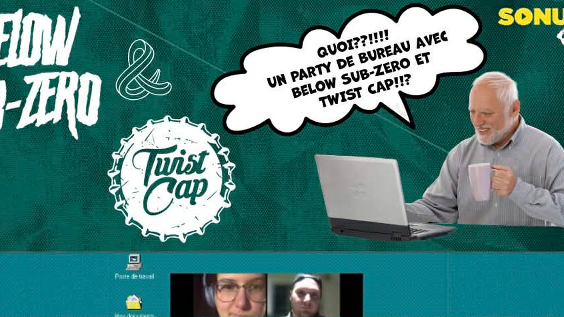 Party de bureau de Below Sub-Zero avec Twist Cap