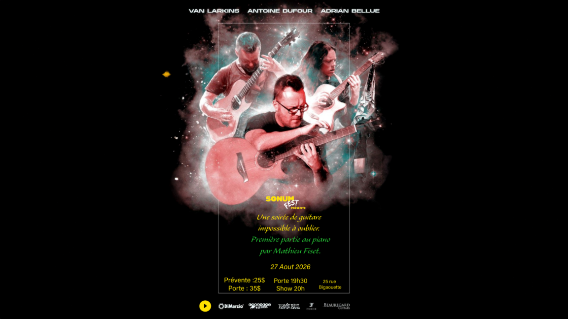 Antoine Dufour, Van Larkins, Adrian Bellue et Mathieu Fiset