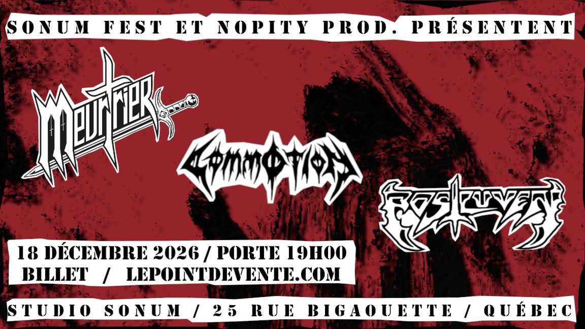 Meurtrier avec Commotion et Postluven