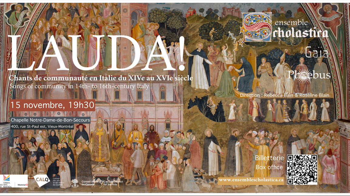 LAUDA - Chants de communauté en Italie du XIVe au XVIe siècle