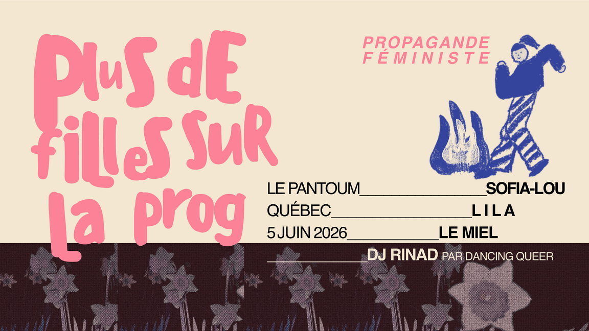 Plus de filles sur la prog - QUÉBEC - 5 juin 2026