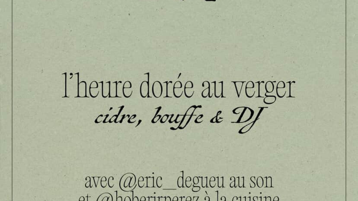 L'heure dorée au verger