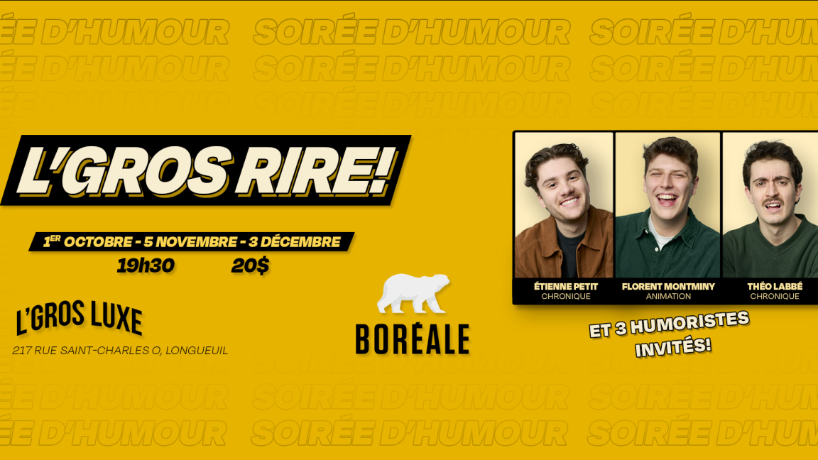 Soirée d'humour L'Gros Luxe