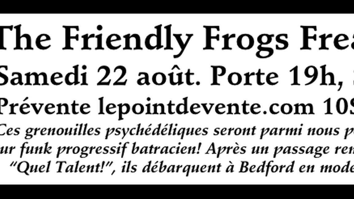 THE FRIENDLY FROGS FREAK SHOW à L'Autre Brasserie