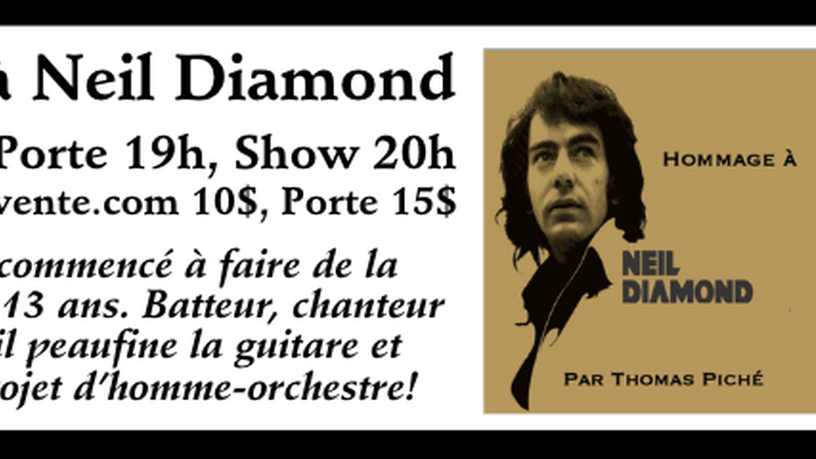 HOMMAGE À NEIL DIAMOND à L'Autre Brasserie