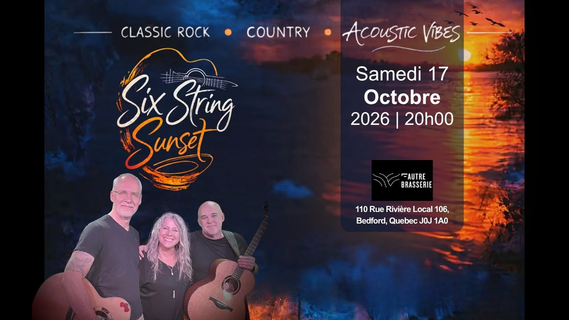 SIX STRING SUNSET Acoustic Vibes à L'Autre Brasserie