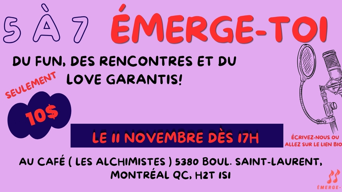 5 à 7 Émerge-toi !