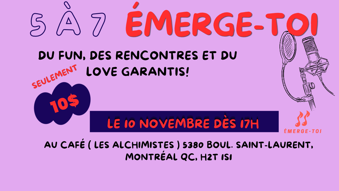 5 à 7 Émerge-toi !