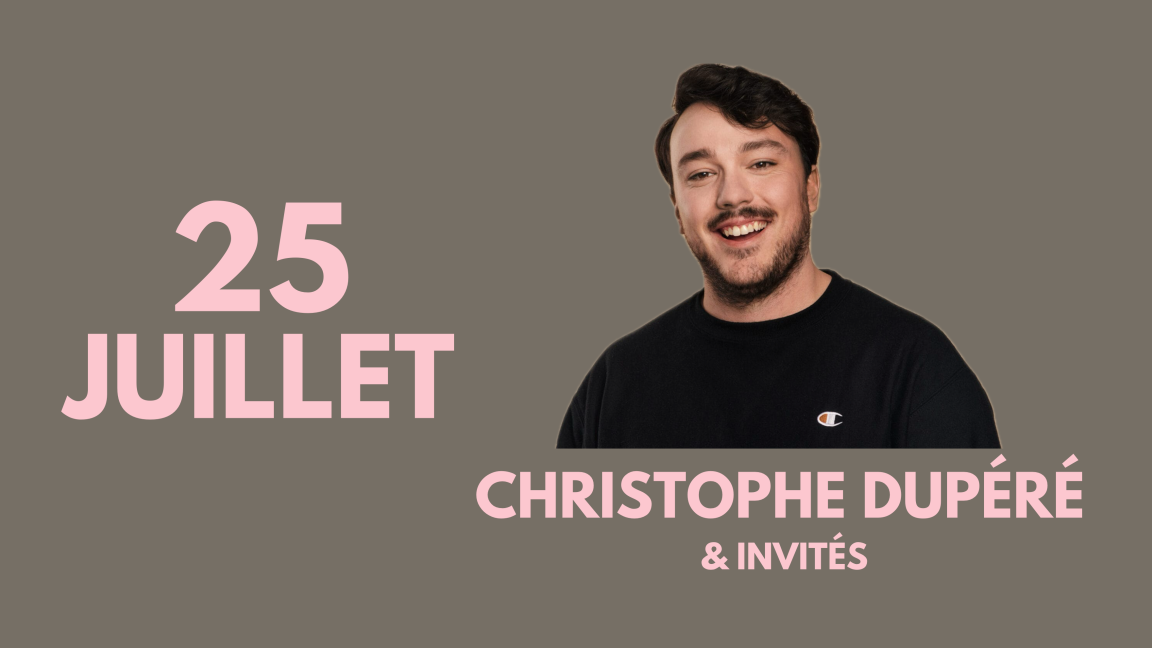 Christophe Dupéré aux Vendredis de l'Humour de Ste-Anne-des-Lacs