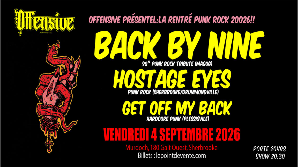 Offensive présente: la rentré punk rock 2026