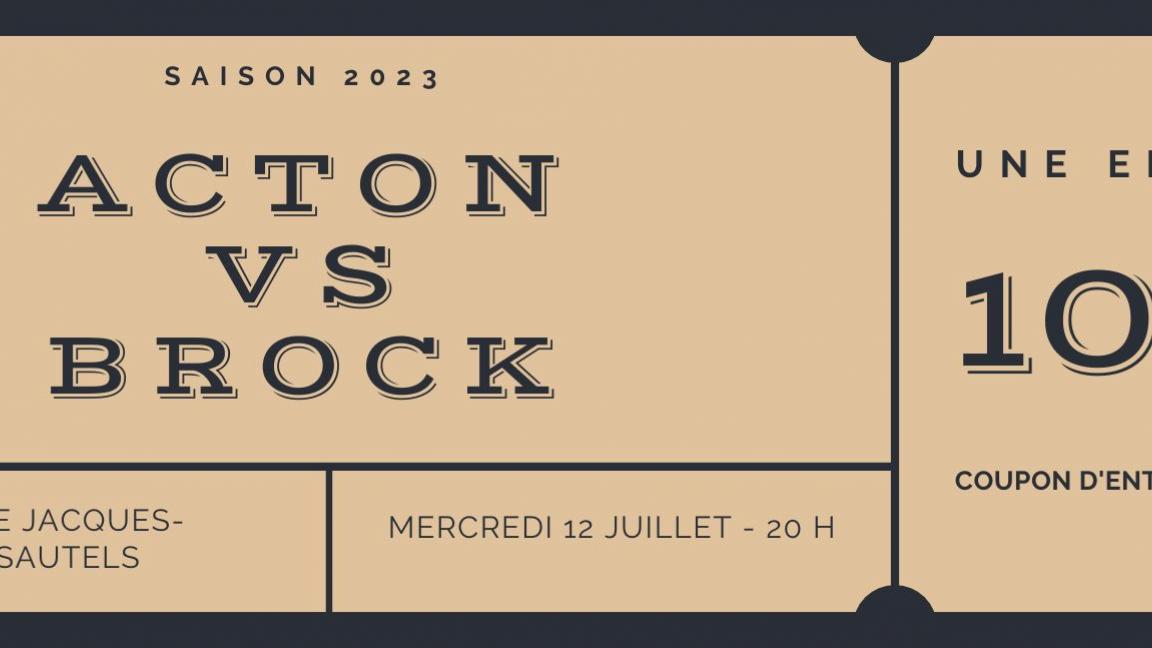 Club de baseball senior de Drummondville présente ACTON VALE VS