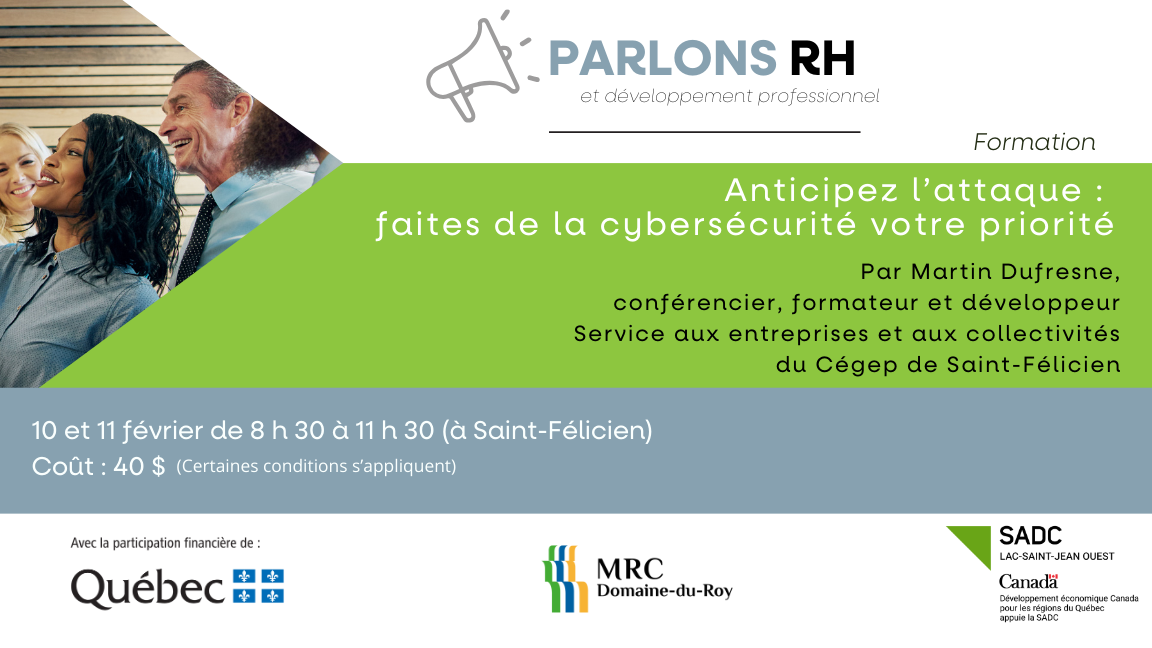 Formation | Anticipez l’attaque : faites de la cybersécurité votre priorité