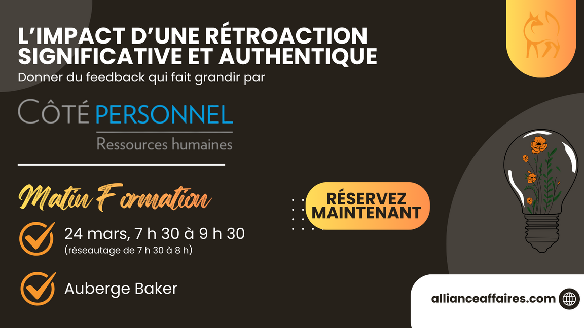 Matin Formation | L'impact d'une rétroaction significative et authentique