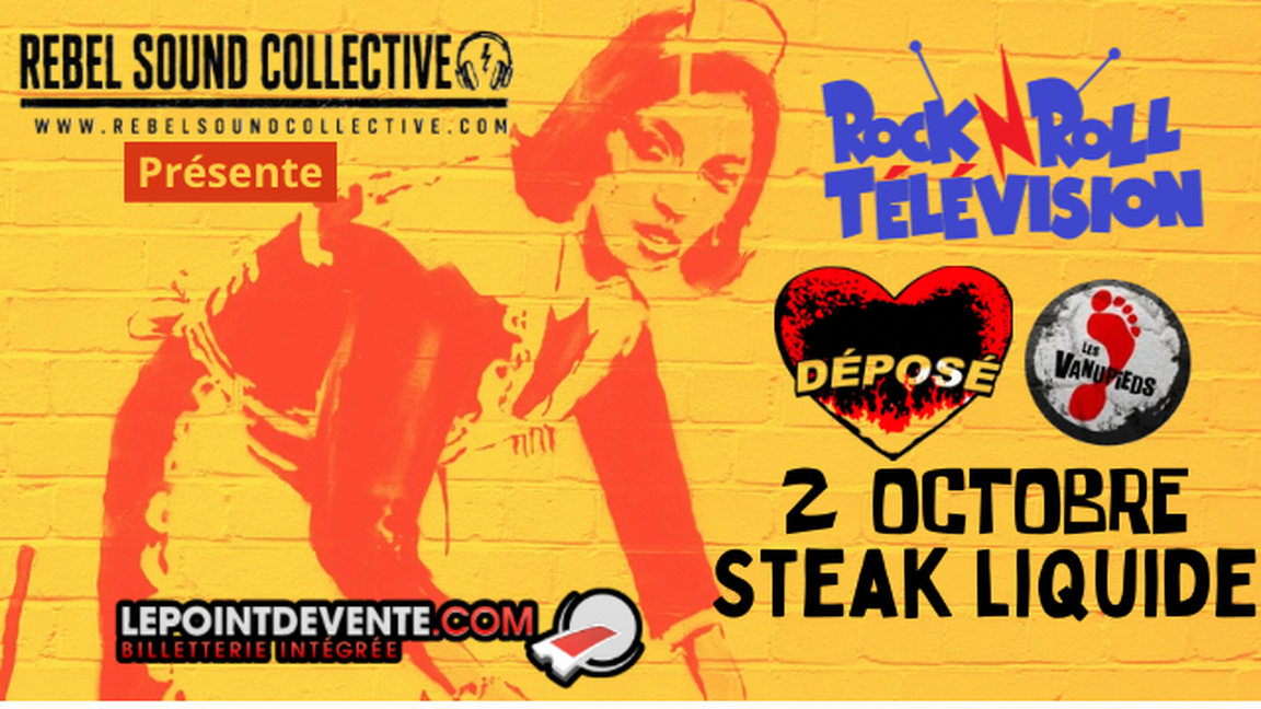 ROCK N ROLL TELEVISION - DÉPOSÉ - LES VAS NU PIEDS